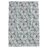 Dollar Bills Medium Cadeauzakje (Achterkant)