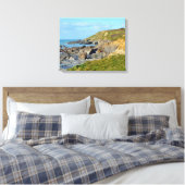 Dollar Cove Cornwall Engeland Poldark Locatie Canvas Afdruk (Insitu (Slaapkamer))