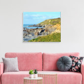 Dollar Cove Cornwall Engeland Poldark Locatie Canvas Afdruk (Insitu (Woonkamer))