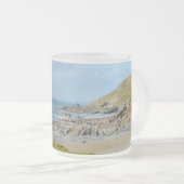 Dollar Cove Cornwall Engeland Poldark Locatie Matglas Koffiemok (Voorkant rechts)