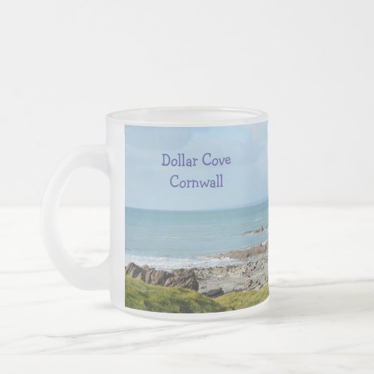 Dollar Cove Cornwall Engeland Poldark Locatie Matglas Koffiemok (Links)