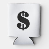 Dollar | Eenvoudig potlood-alfabet Blikjeskoeler (Voorkant)