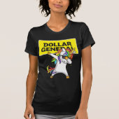 Dollar General Unicorn Dabbing T-Shirt (Voorkant)
