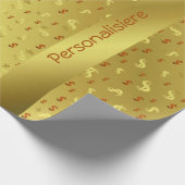 dollar, goud, bladeren, bladeren, patronen, modern cadeaupapier (Hoek)