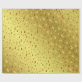 dollar, goud, bladeren, bladeren, patronen, modern cadeaupapier (Vlak)