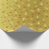 dollar, goud, bladeren, bladeren, patronen, modern cadeaupapier (Hoek)