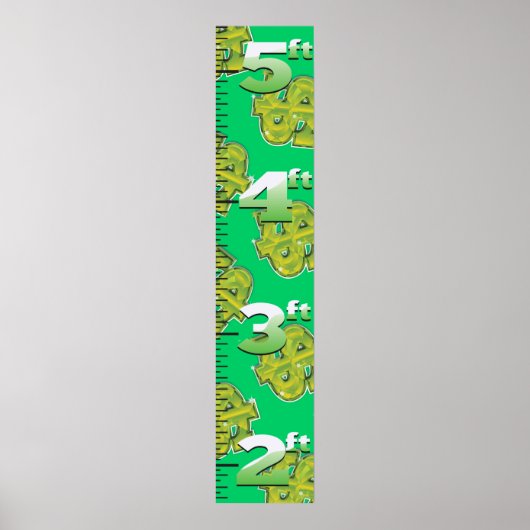 Dollar-groei grafiek van de VS. Poster (Voorkant)