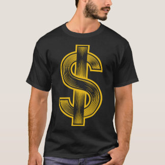 Dollar Icoon - Dollar Symbool $ T-shirt