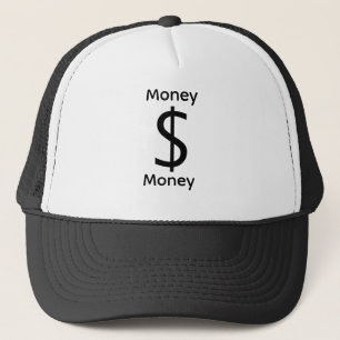 Dollar $ign Geld Logo Zwart Wit Trucker Pet
