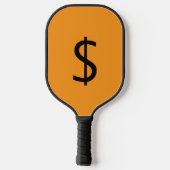 Dollar $ign Orange  Pickleball Paddle (Achterkant)
