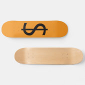 Dollar $ign Oranje  Persoonlijk Skateboard (Horizontaal)