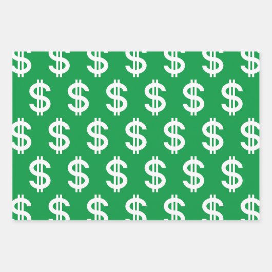 Dollar Inpakpapier Vel (Voorkant)