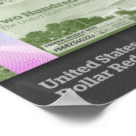 Dollar opnieuw ontwerpen poster (Hoek)