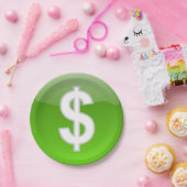 Dollar Papieren Bordje (Feest)