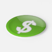 Dollar Papieren Bordje (Gekanteld)