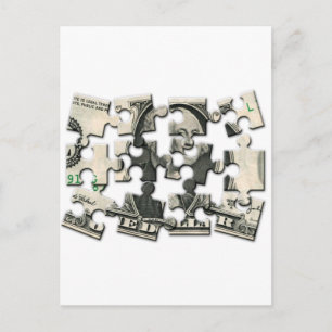 Dollar Puzzle Briefkaart