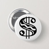Dollar Ronde Button 5,7 Cm (Voorkant /achterkant)
