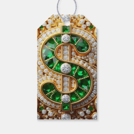 Dollar Sign Cadeaulabel (Voorkant)