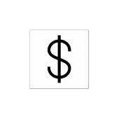 Dollar Sign Loyalty Card Pons Rubberstempel (Afrduk)