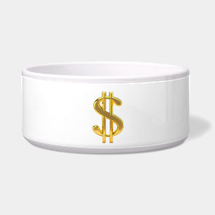 Dollar Sign Pet Bowl Voerbakje