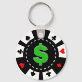 DOLLAR SIGN POKER CHIP SLEUTELHANGER (Voorkant)