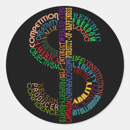 Dollar Sign Sticker (Voorkant)