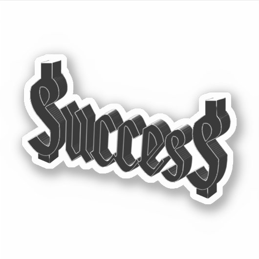 Dollar Signs Succes  Sticker (Voorkant)