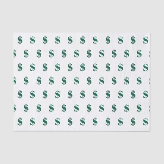Dollar Signs Tissuepapier (Voorkant)