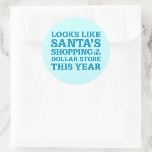 Dollar Store Ronde Sticker (Tas)