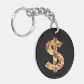 Dollar-Symbol Sleutelhanger (Voorkant Links)