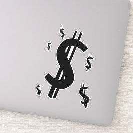 Dollar-symbool Sticker