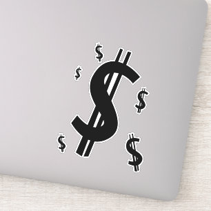 Dollar-symbool Sticker