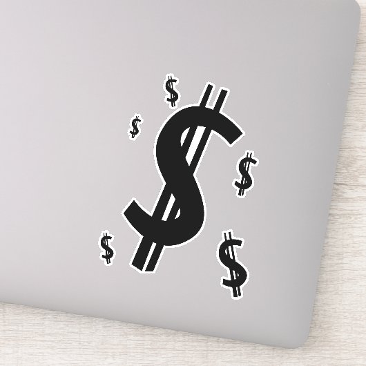 Dollar-symbool Sticker (Detail)