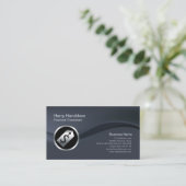 Dollar Tab Icon Financial Consultant Visitekaartje (Staand voorkant)