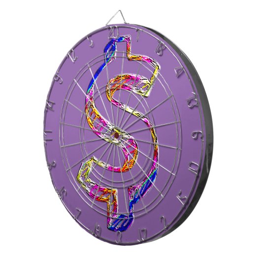 Dollar-teken Dartbord (Voorkant Rechts)