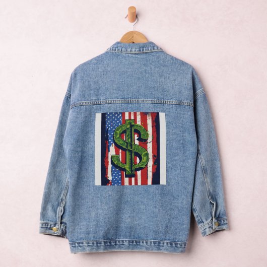 Dollar-teken Denim Jacket (Hangar)