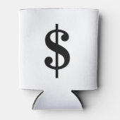 Dollar-teken | Eenvoudig klassiek alfabet Blikjeskoeler (Voorkant)