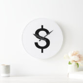 Dollar-teken | Eenvoudig modern alfabet Grote Klok (Huis)