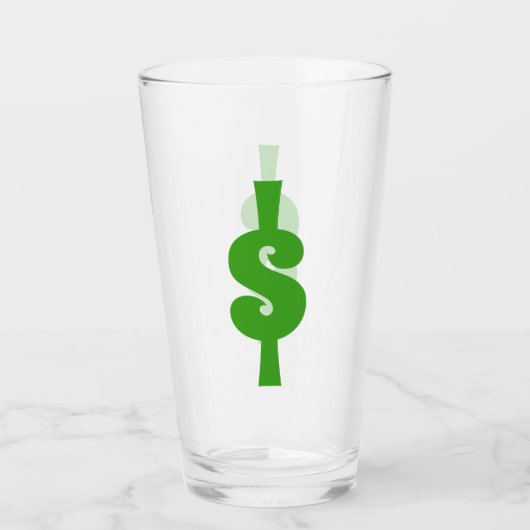Dollar-teken Glas (Voorkant)