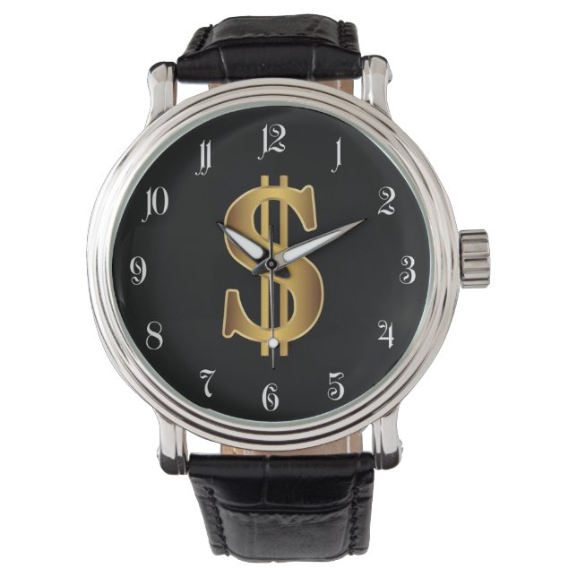 Dollar-teken Horloge (Voorkant)