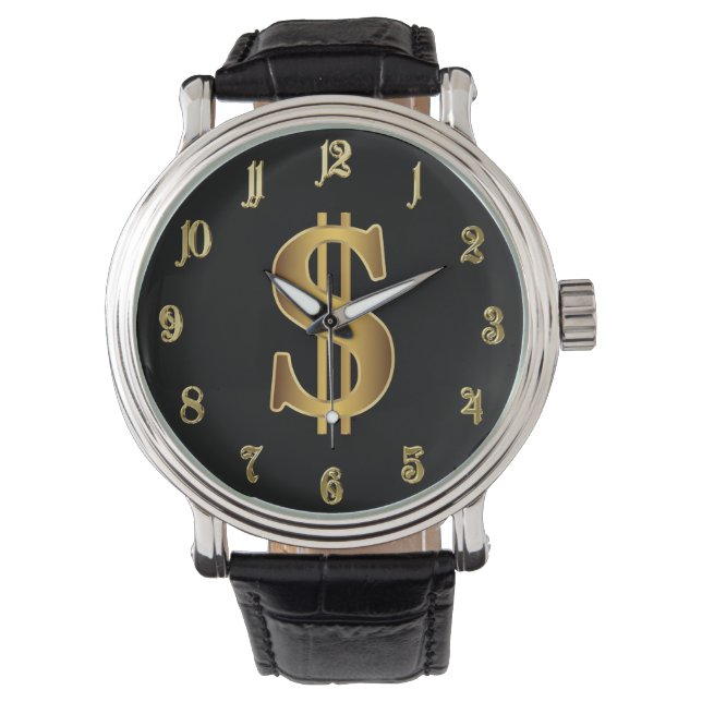 Dollar-teken Horloge (Voorkant)