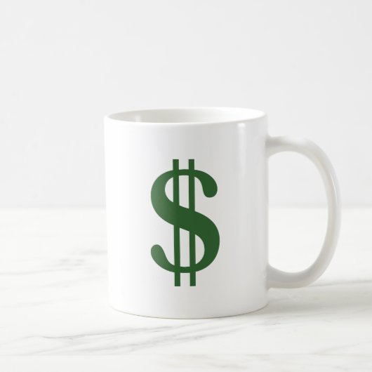 Dollar-teken Koffiemok (Rechts)