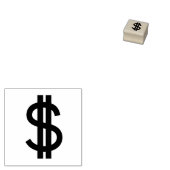 Dollar-teken Loyalty Card Stempel (Gestempeld)