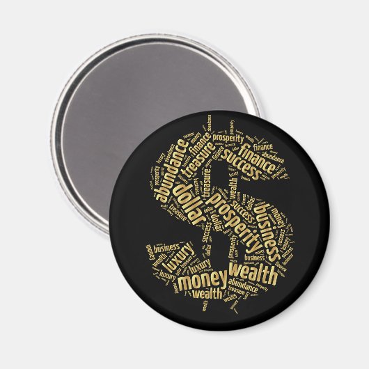 Dollar-teken Magneet (Voorkant / Achterkant)