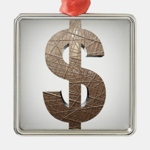 Dollar-teken Metalen Ornament