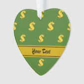 Dollar teken patroon Ornament (voorkant)