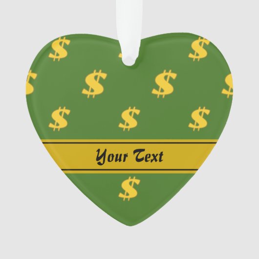 Dollar teken patroon Ornament (voorkant)