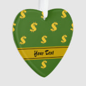 Dollar teken patroon Ornament (voorkant)