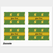 Dollar teken patroon Stickers (Vel)