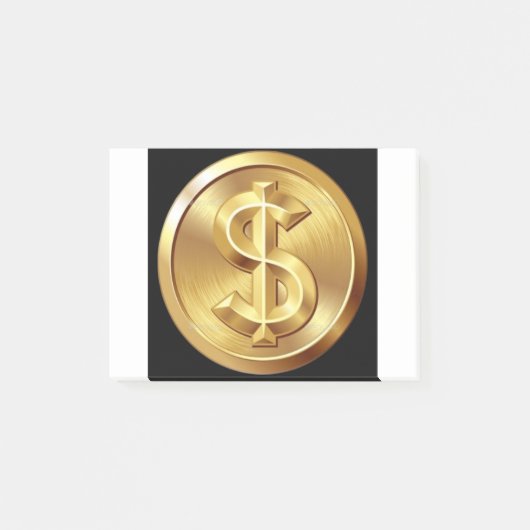 Dollar-teken Post-it® Notes (Voorkant)